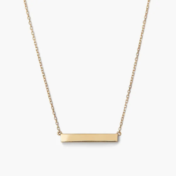Engravable Bar Necklace