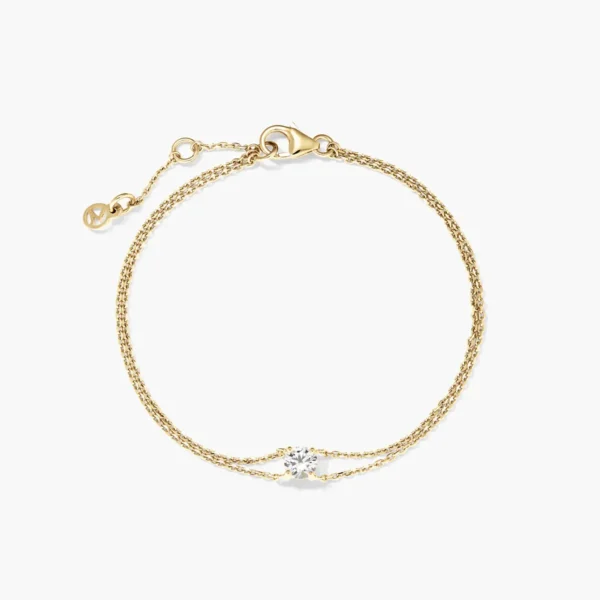 Round Lab Grown Sapphire Bracelet